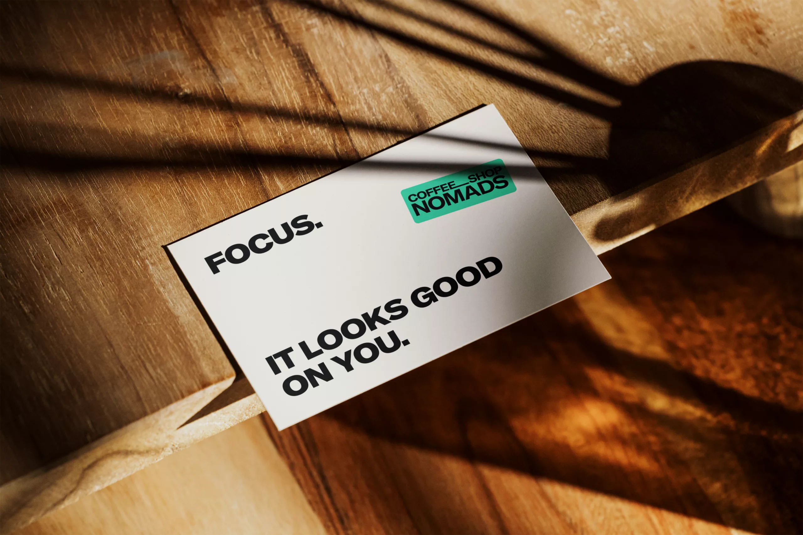 Card - Cream- Focus It Looks Good On You